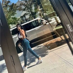 Set Active Teal Leggings Sz S